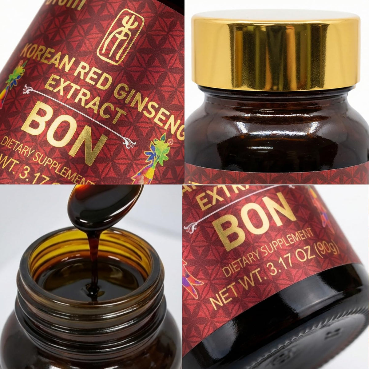BTGIN Extrait de Ginseng Rouge Coréen 90g avec cuillère doseuse