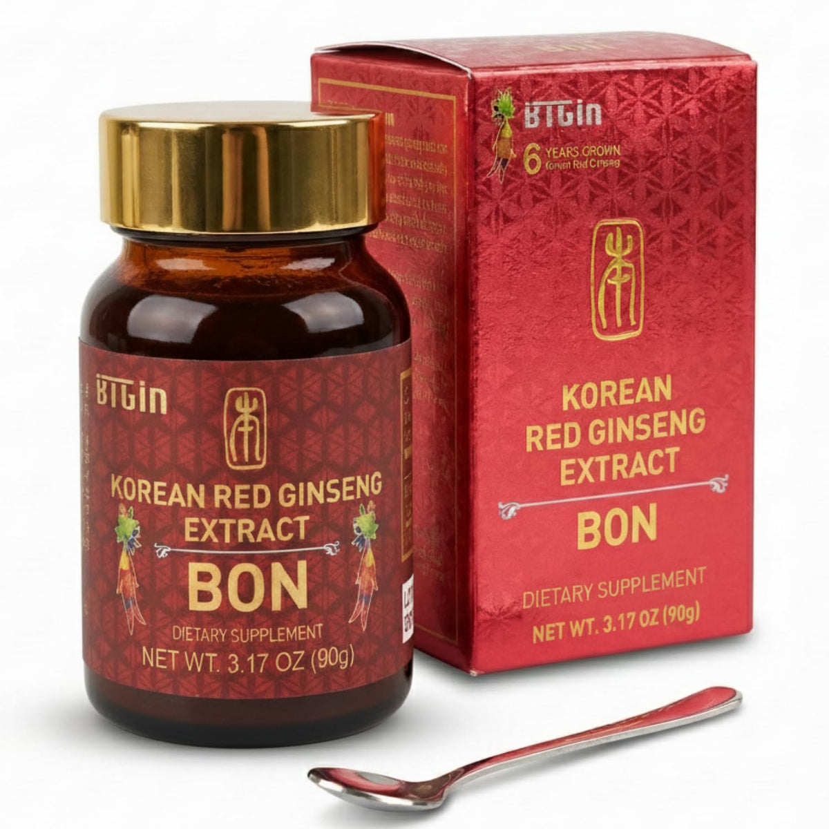 BTGIN Extrait de Ginseng Rouge Coréen 90g vue de face