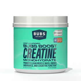 BUBS Naturals Creatine Monohydrate 549g vue de face