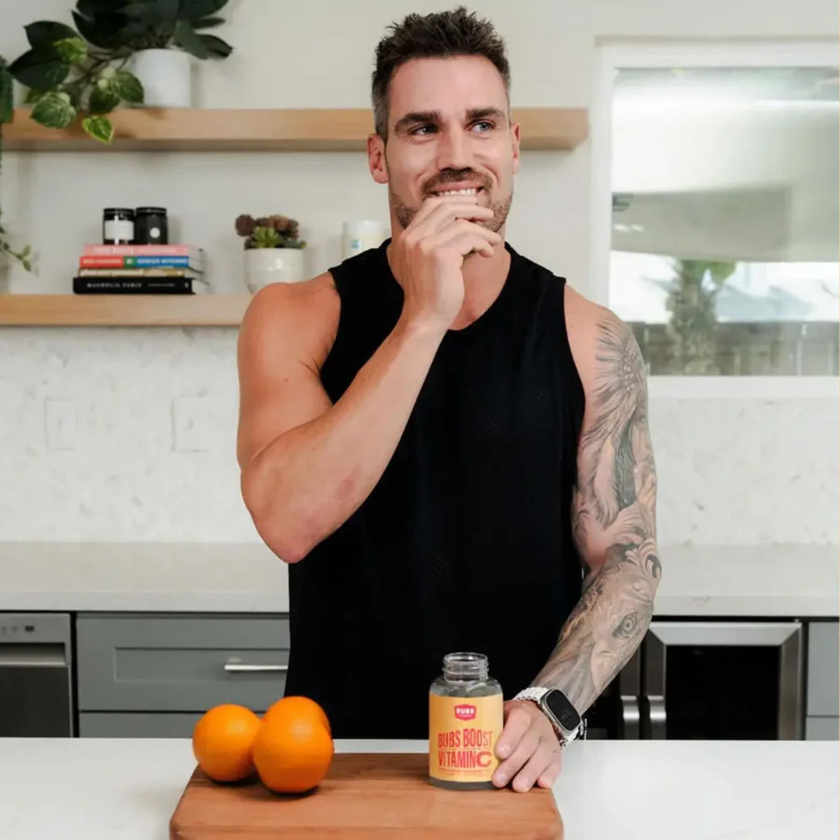 BUBS Naturals Vitamine C 500mg étiquette du produit