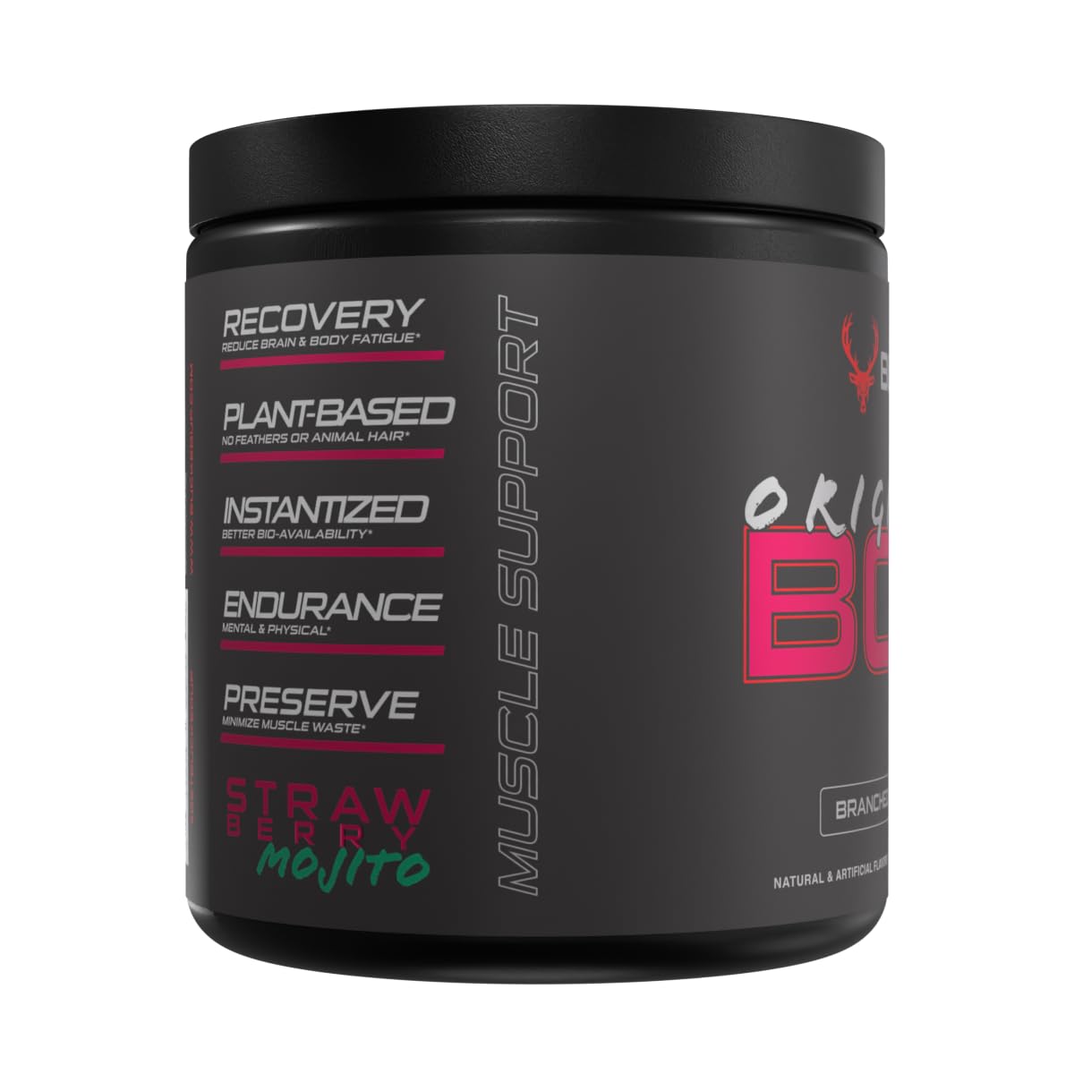 Bucked Up BCAA 2:1:1 399g en poudre dans un verre
