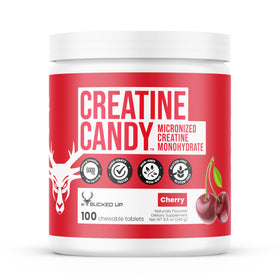 Bucked Up Creatine Candy Cerise flacon de 120 comprimés