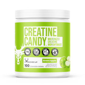 Bucked Up Creatine Candy Pomme Verte, emballage avant