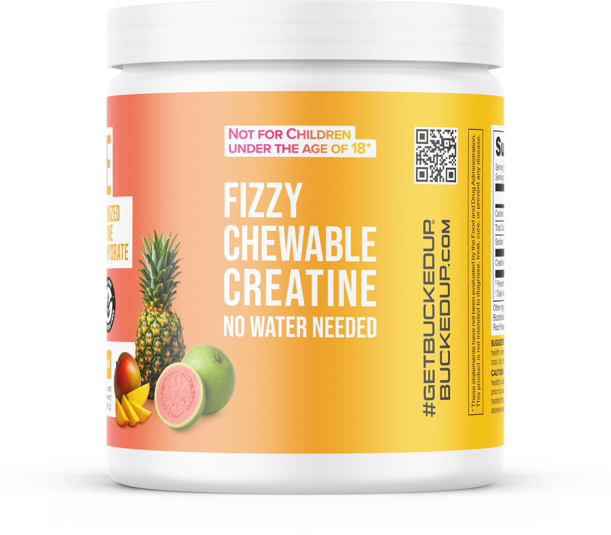 Bucked Up Creatine Candy Tropical Blast comprimés à mâcher dans un environnement sportif