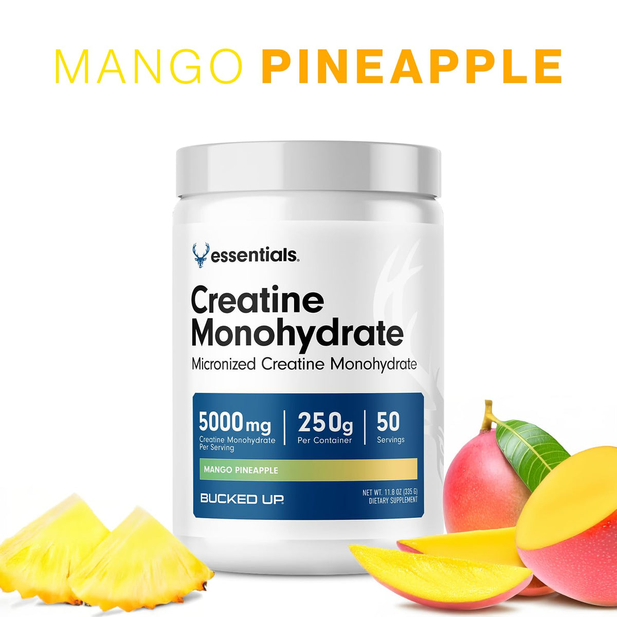 Bucked Up créatine mangue ananas 250g étiquette arrière