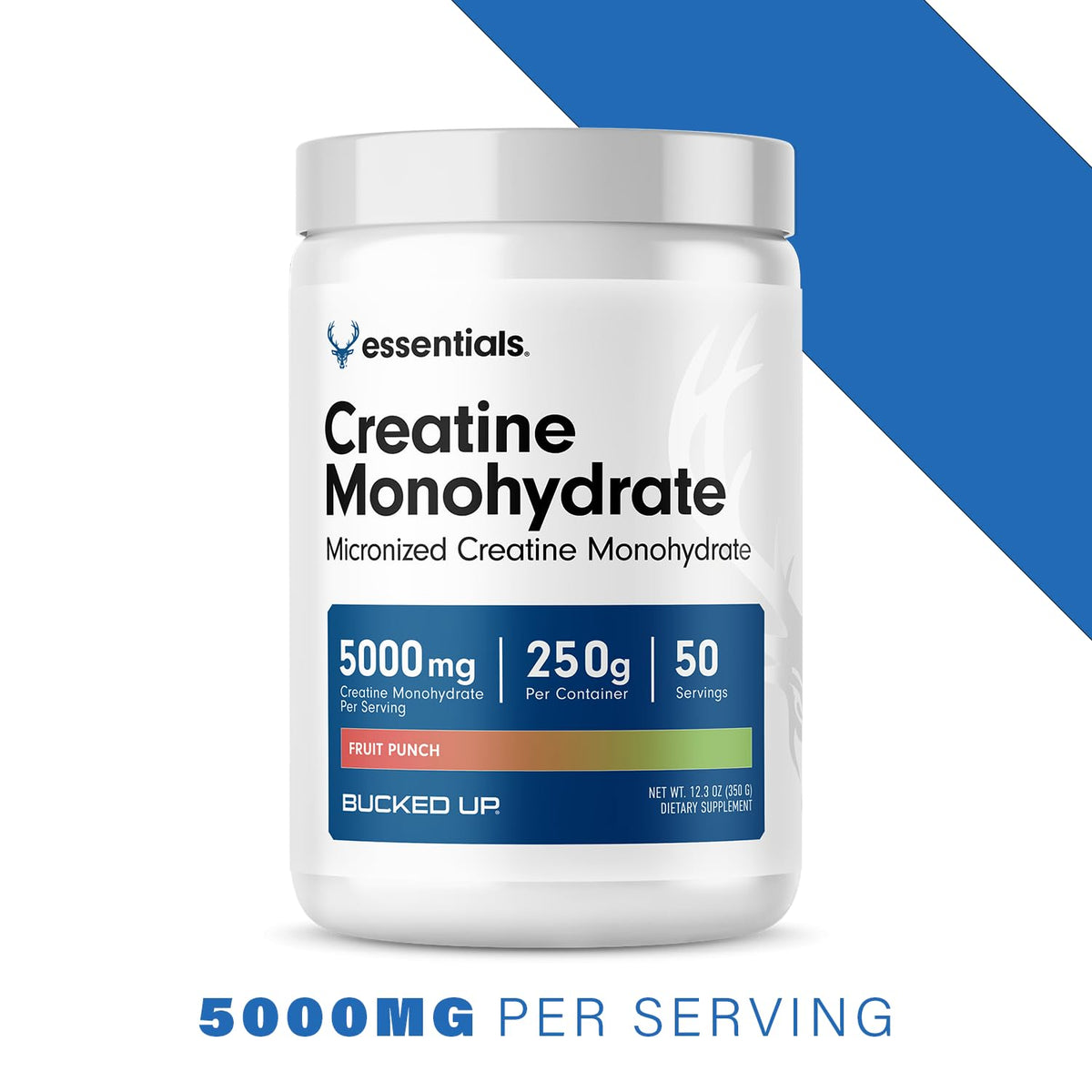 Bucked Up Créatine Monohydrate 250g en saveur Blue Raspberry
