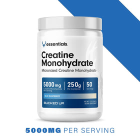 Bucked Up Creatine Monohydrate Framboise Bleue 250g avec fruits