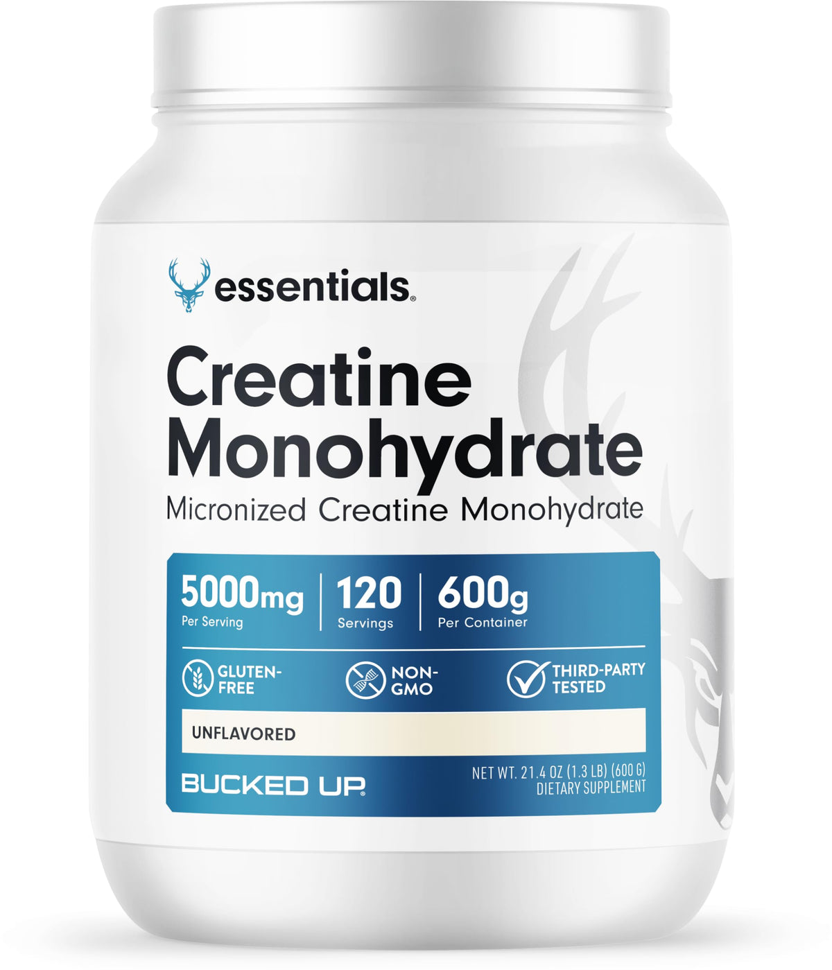 Bucked Up Créatine Monohydrate Micronisée 600g vue de face