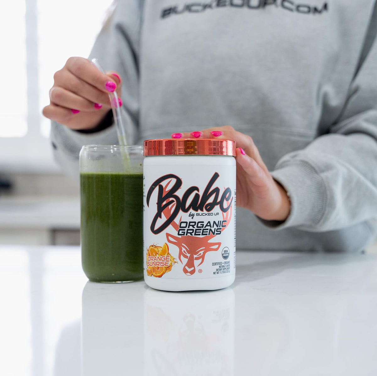 Bucked Up Greens Superfood Powder 408g ingredients list