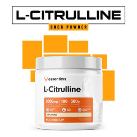 Bucked Up L-Citrulline 3000mg poudre, vue de côté avec la quantité de 100 portions