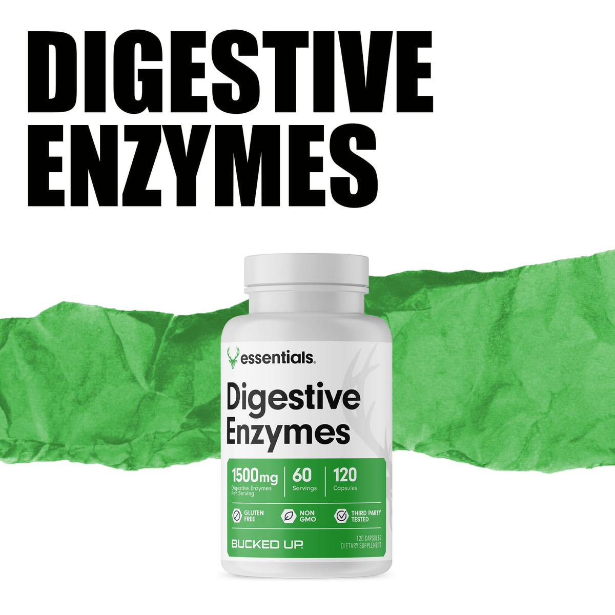 Bucked Up multi-enzymes étiquette du flacon