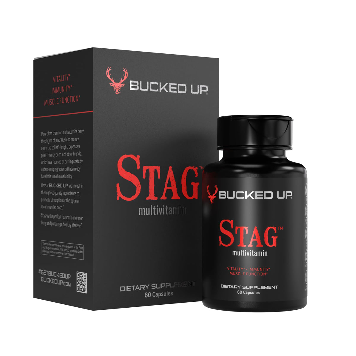 Bucked Up Multivitamines Stag 60 capsules vue avant