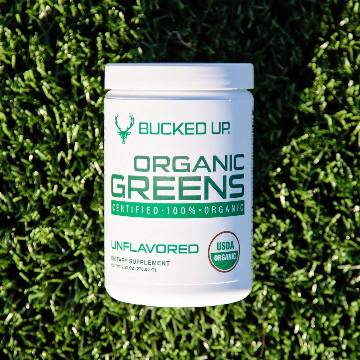 Bucked Up Poudre Superfoods Verts 327g en smoothie