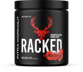 Bucked Up Racked Blood Raz BCAA 2-1-1 408g front view
