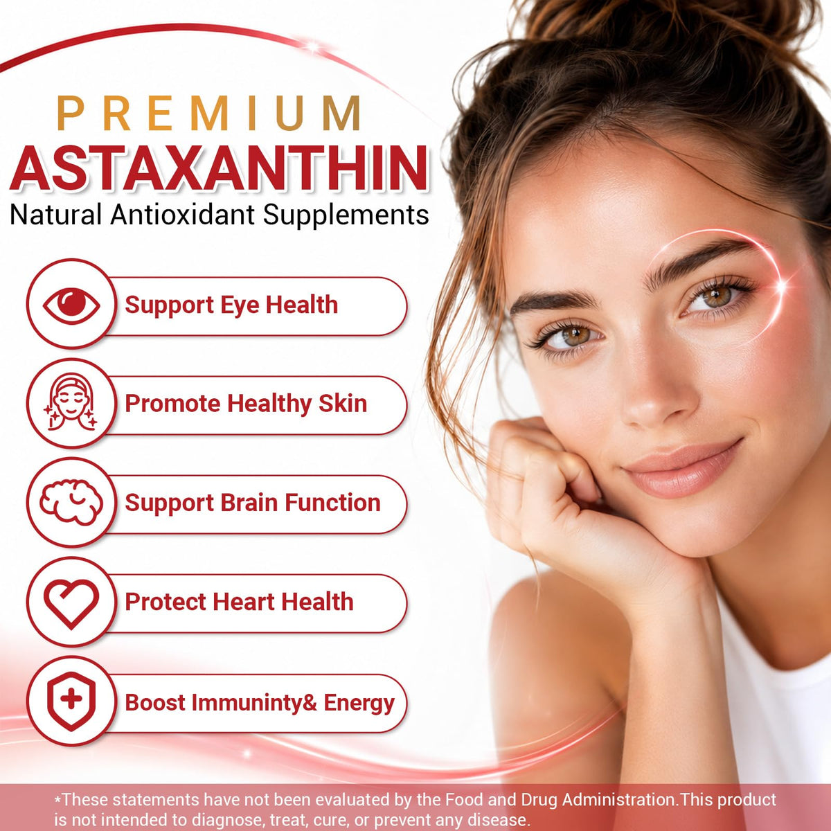 BudLive Astaxanthin 24mg gélules sur une table en bois