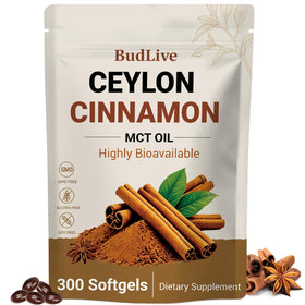 BudLive Gélules de Cannelle de Ceylan 300 gélules vue de face
