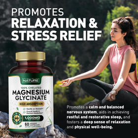 Built by Nature Magnésium Glycinate 1000mg bottle top view
