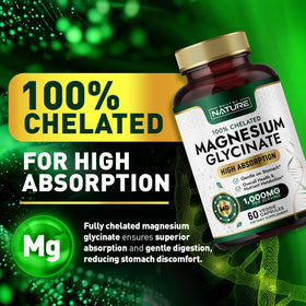 Built by Nature Magnésium Glycinate 1000mg capsules close-up
