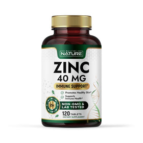 Built By Nature Zinc 40 mg, boîte de 120 tablettes