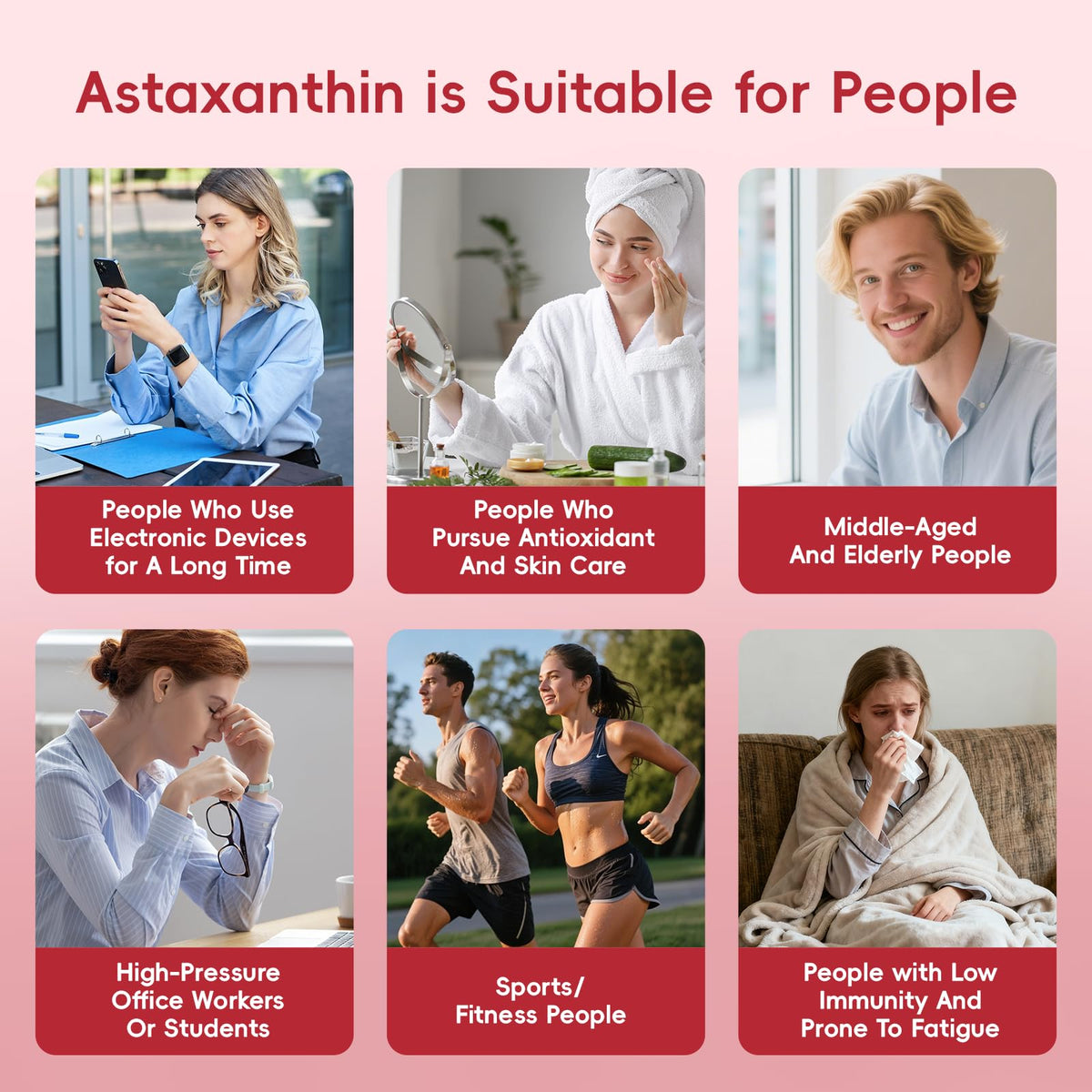 BULGOIRE Astaxanthin 12mg gélules avec ingrédients en arrière-plan