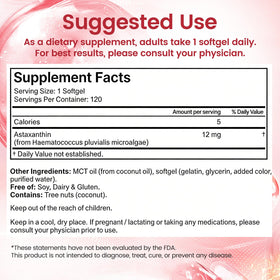 BULGOIRE Astaxanthin 12mg gélules en gros plan, texture douce