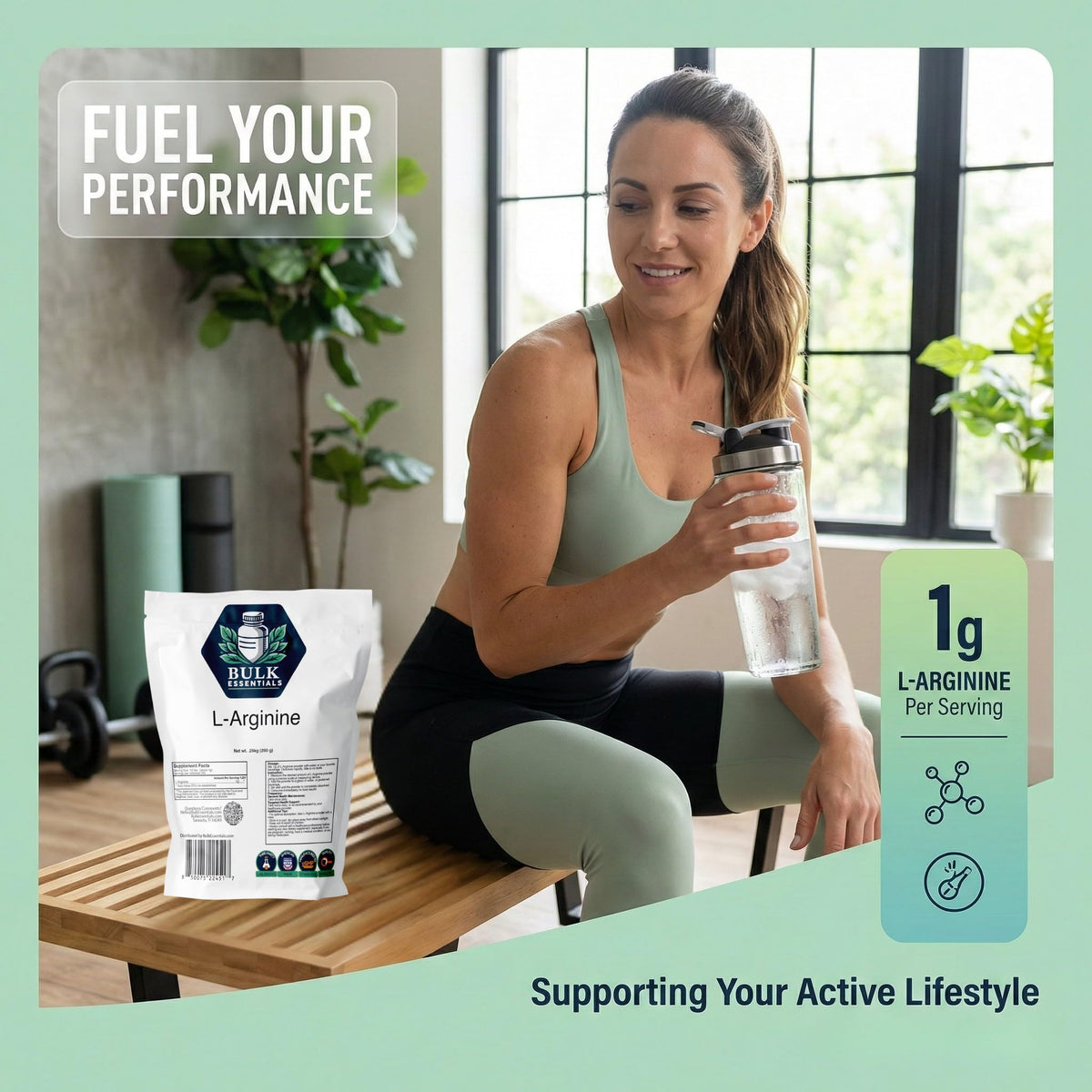 Bulk Essentials L-Arginine Poudre 250g avec des ingrédients naturels