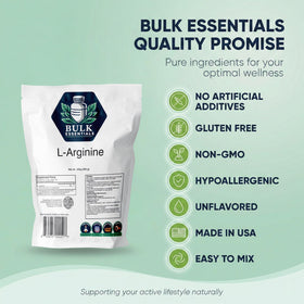 Bulk Essentials L-Arginine Poudre 250g emballage