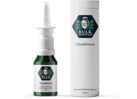 Bulk Essentials Spray de Glutathione Pur avant vue avec flacon transparent