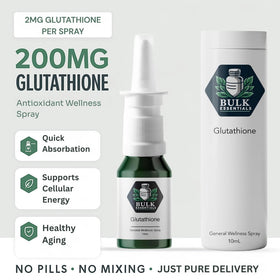 Bulk Essentials Spray de Glutathione Pur en usage sur un bureau