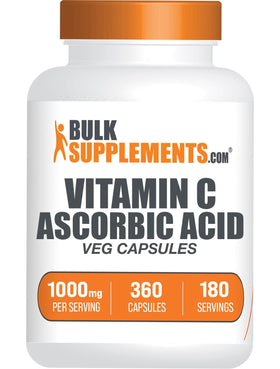 BulkSupplements Acide Ascorbique 1000mg capsules avant