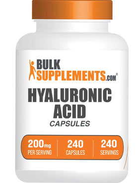 BulkSupplements Acide Hyaluronique 200mg Capsules - vue avant
