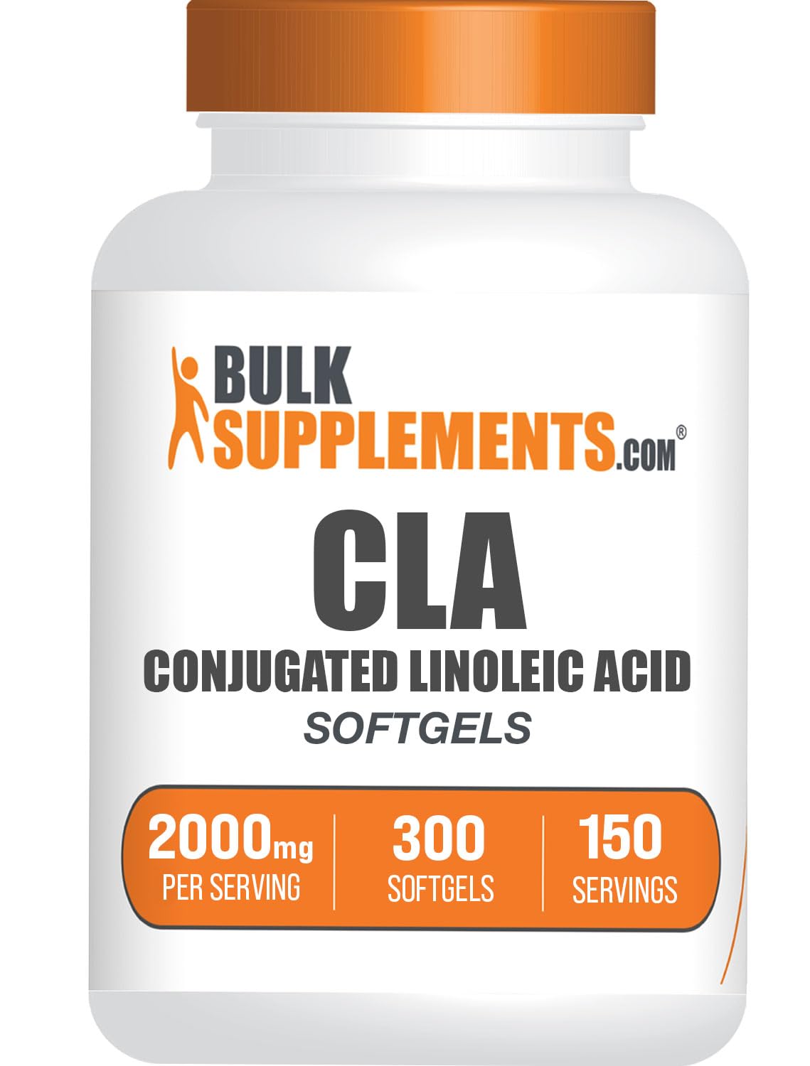 BulkSupplements Acide Linoléique Conjugué 2000mg gélules avant