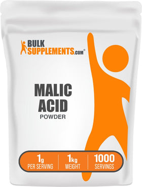 BulkSupplements Acide Malique en Poudre 1kg vue avant