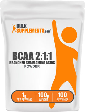 BulkSupplements BCAA 2:1:1 Poudre 100g vue avant