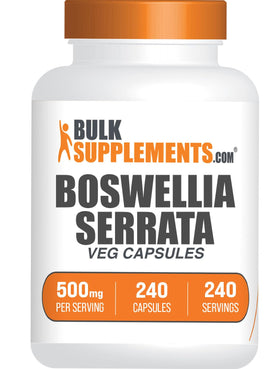 BulkSupplements Boswellia Serrata 500mg capsules front view