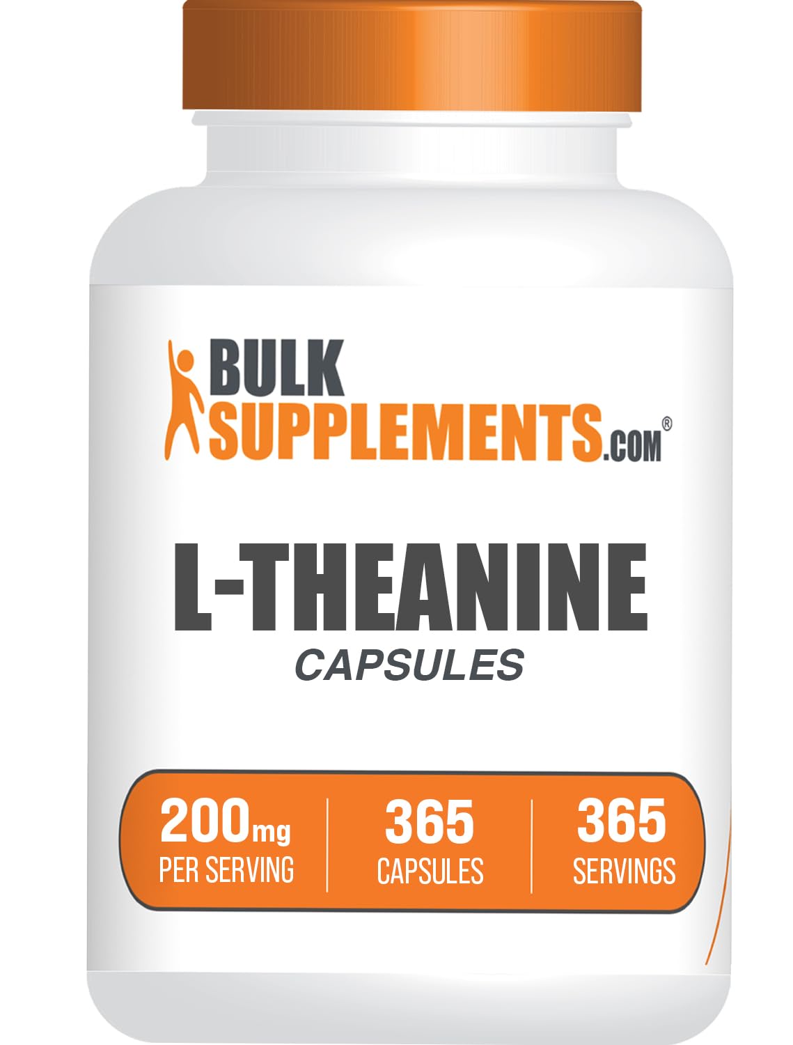 BulkSupplements Capsules de L-Théanine 200mg vue de face
