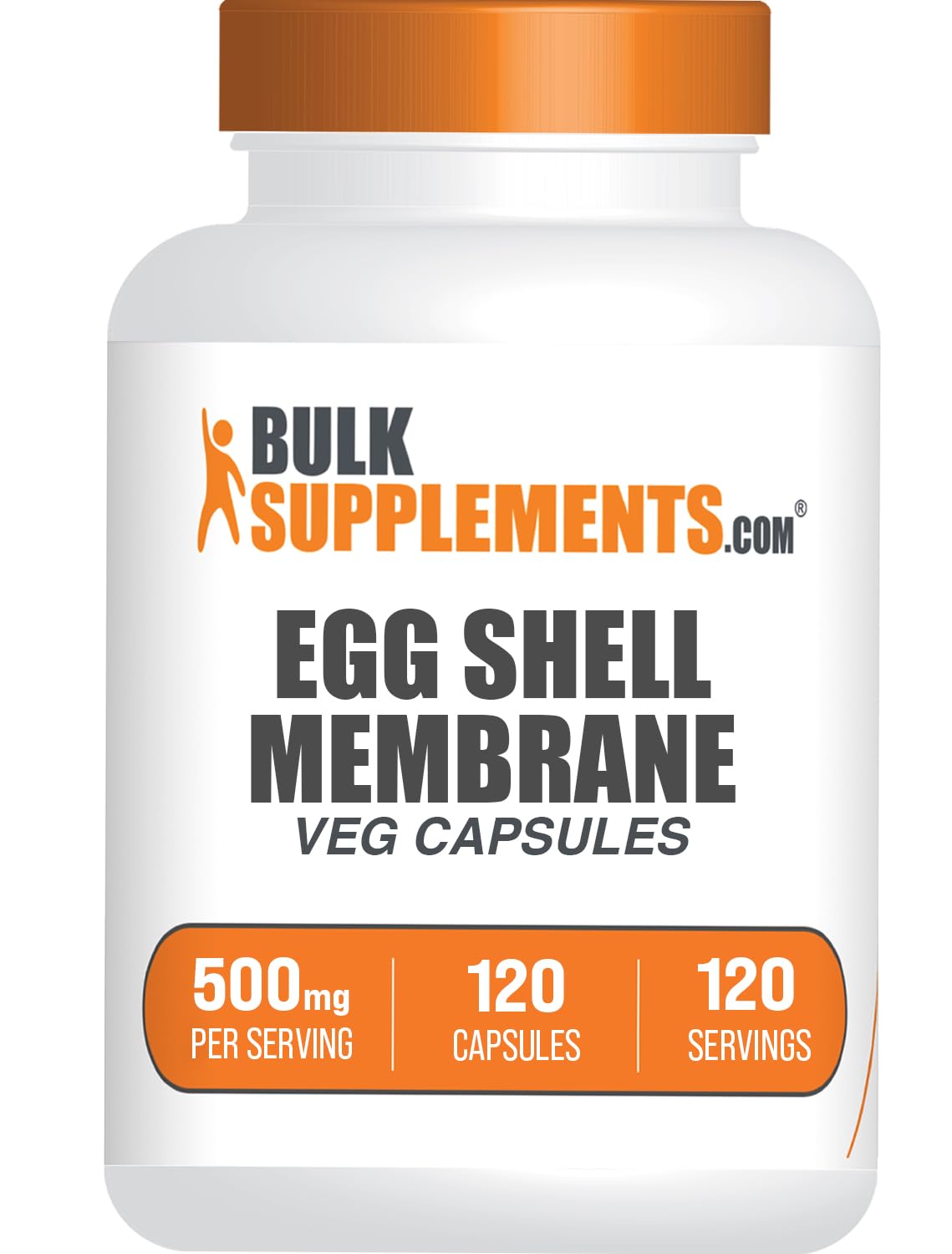 BulkSupplements Capsules de Membrane de Coquille d'Œuf - vue de face