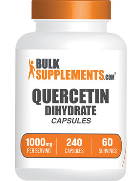 BulkSupplements capsules de Quercetine Dihydratée 1000mg vue de face