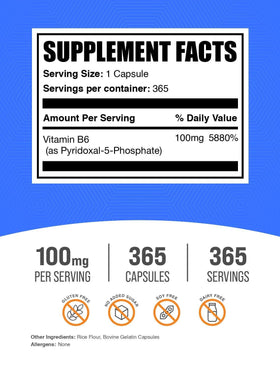 BulkSupplements capsules P5P 100mg emballage