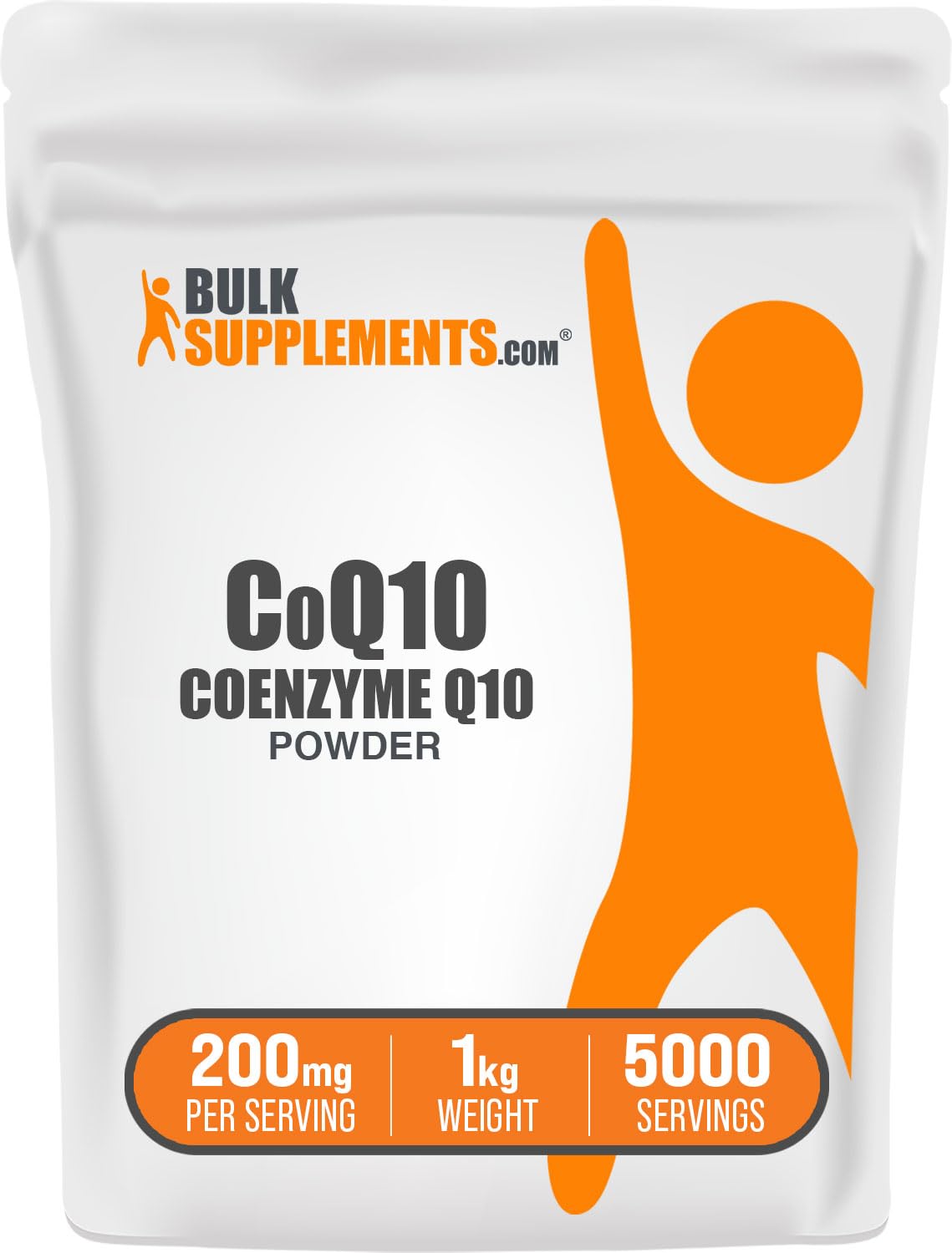 BulkSupplements Coenzyme Q10 Poudre 200 mg 1 kg vue avant