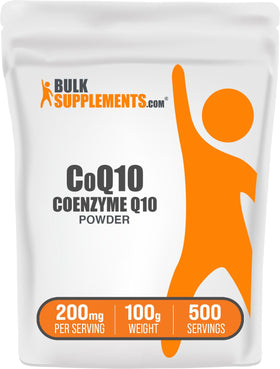 BulkSupplements Coenzyme Q10 Poudre 200mg 100g vue de face