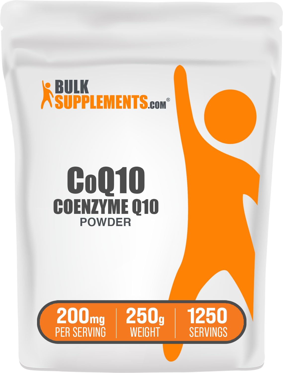 BulkSupplements Coenzyme Q10 Poudre 200mg 250g vue avant