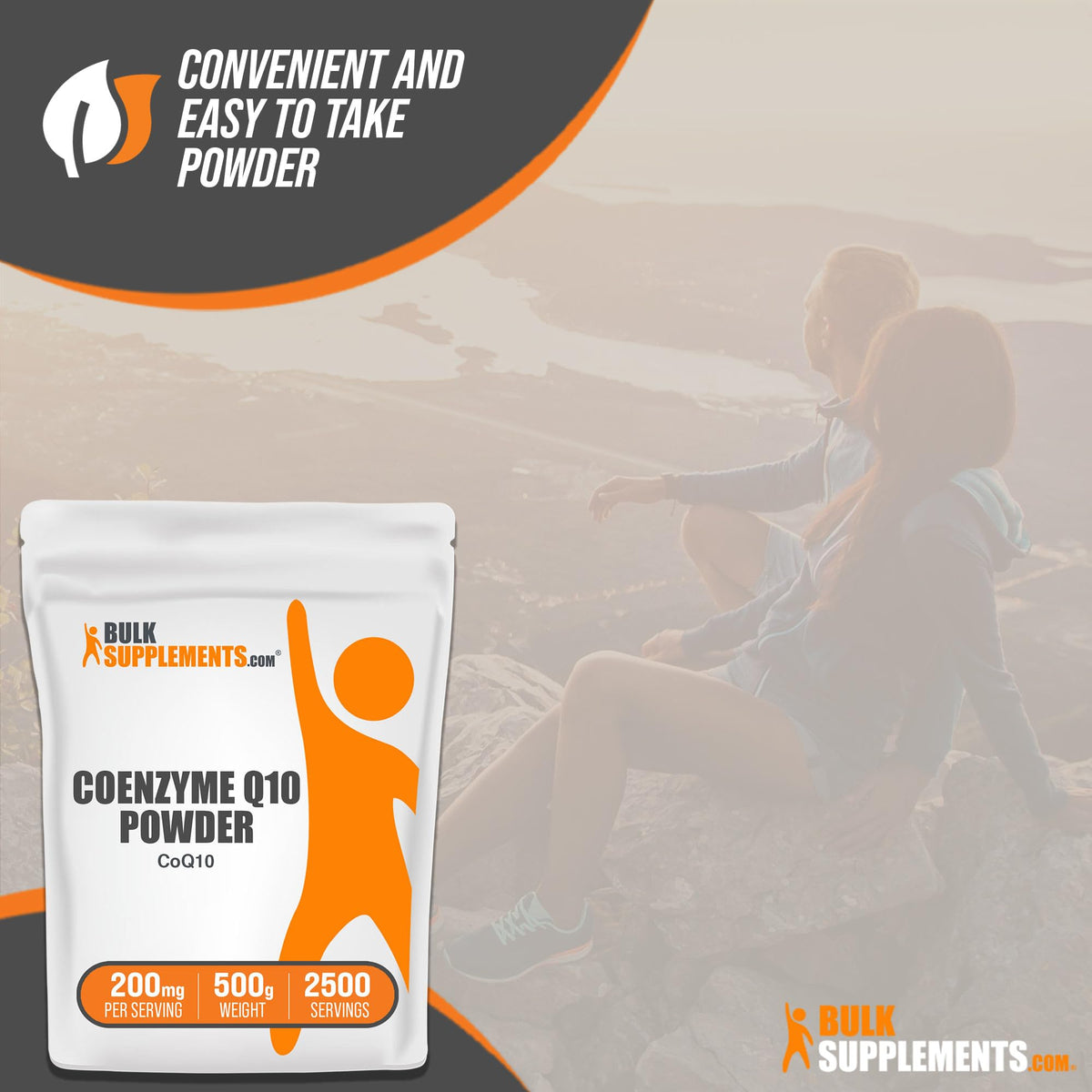 BulkSupplements Coenzyme Q10 Poudre 200mg 500g dans un smoothie