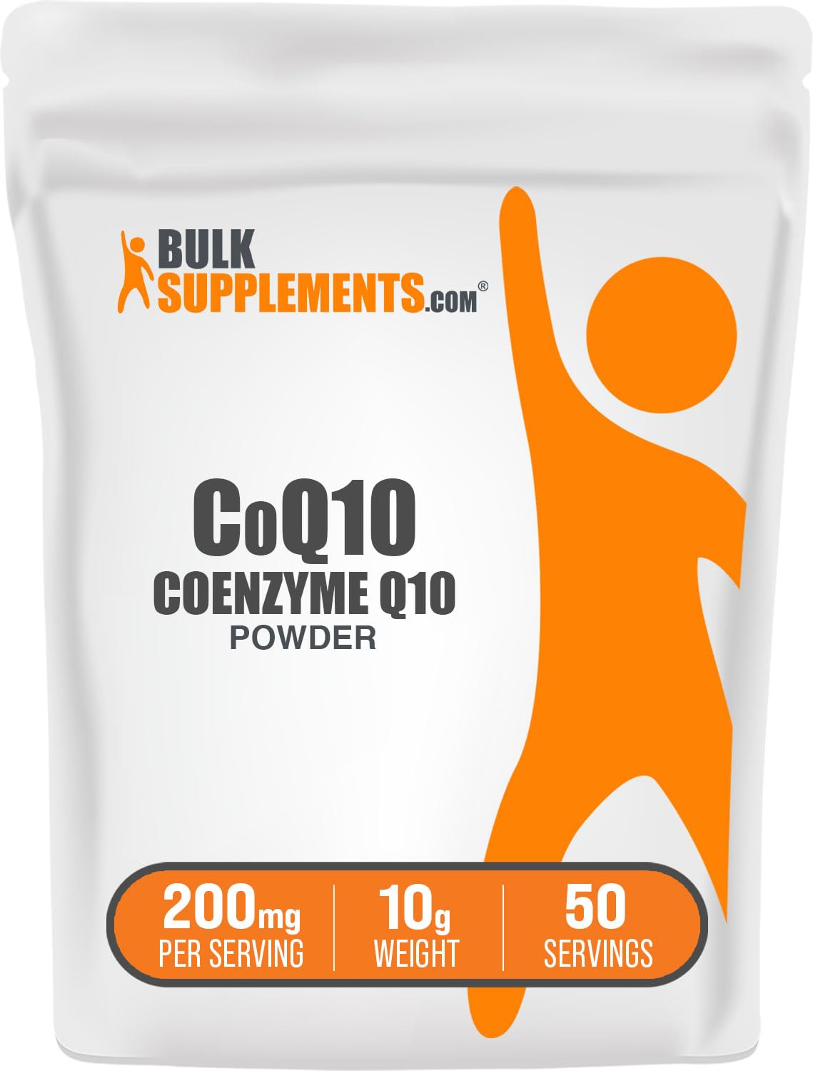 BulkSupplements Coenzyme Q10 Poudre 200mg vue de face