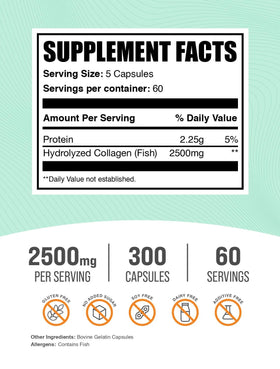 BulkSupplements Collagène Marin Capsules - emballage