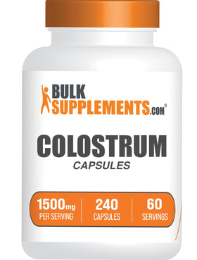 BulkSupplements Colostrum Capsules 240 gélules vue de face