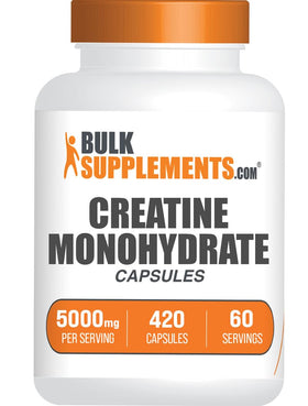 BulkSupplements Créatine Monohydrate Capsules vue de face