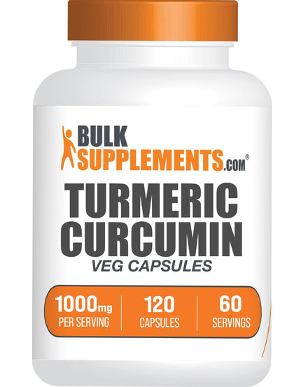 BulkSupplements Curcuma 1000mg 120 capsules végétales vue avant