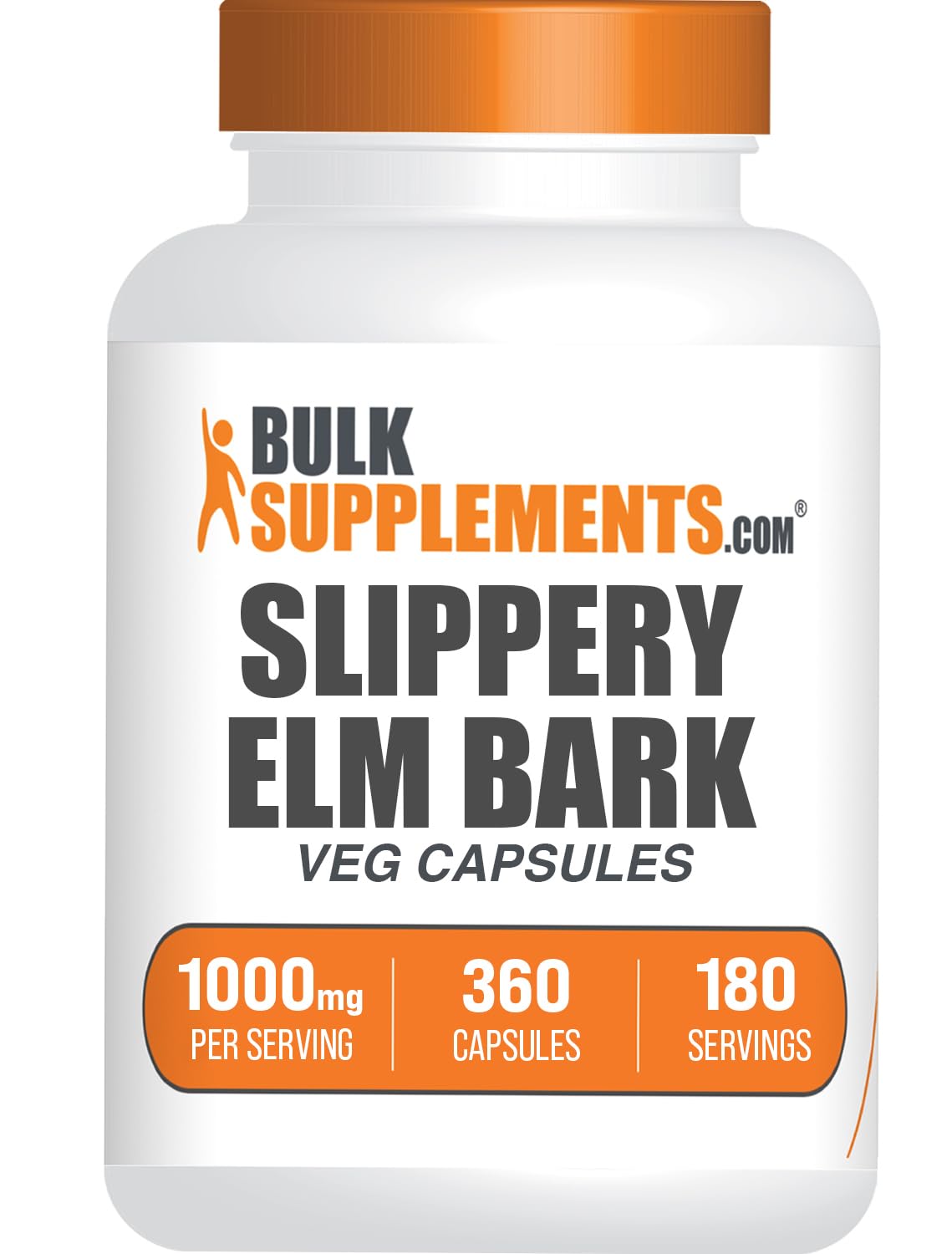BulkSupplements Extrait d'Écorce de Tilleul Glissant 360 capsules vue de face