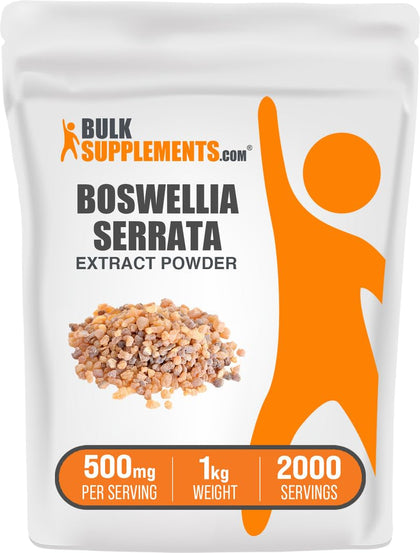 BulkSupplements Extrait de Boswellia Serrata en poudre 1kg vue de face